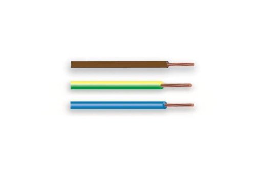 Electraline 25138 Cable Crown H07 V-K 3X1X1,5 5M Black/Blue/Yellow-Green, Black / Blue / Yellow-Green, 5 meter - Image 2