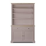 Florence Display Cabinet Bookcase Kitchen Dresser with Shelves Drawers and Cupboard Truffle Kitchen Furniture