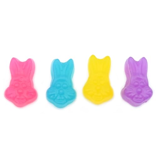 Dulces jubes de frutas surtidas en forma de conejo 1 libra miniatura 4