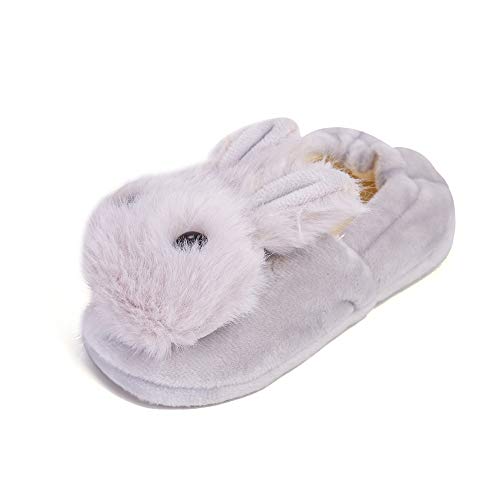 Baby Girls Cute Cartoon Warm House Slippers with Non-Slip Rubber Sole2