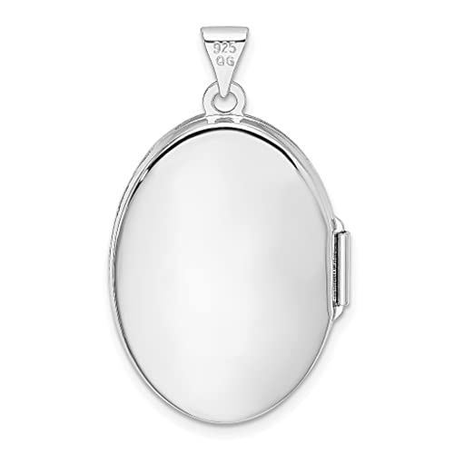925 Sterling Silver Oval Personalized Photo Locket Necklace Charm Pendant Fine Jewelry For Women Gifts For Her - Image 4