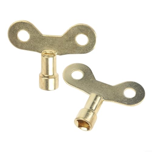 Gdfnmogo Llaves de purga de radiador de metal duradero para mantenimiento del sistema de calefacción con diseño compacto y operación de herramientas, compatible con varios calentadores (2)