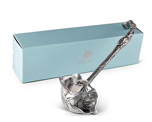 Arthur Court Designs Aluminum 12 inch Long Grape Pattern Punch/Soup Ladle