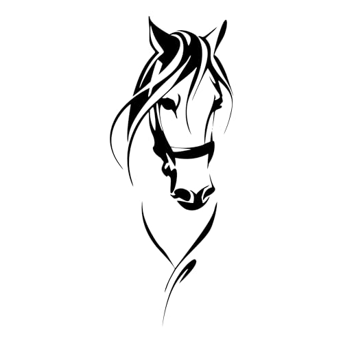 Sticker Autocollant Vinyle Cheval - Décoration Parfaite pour de nombreuses Surfaces, idéal pour Camion chevaux, Vans chevaux Ordinateur portable, Voiture,...