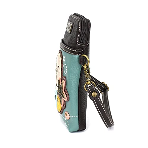 Chala Handbags Sand Dollar Cellphone Crossbody Handbag 5" x 7.5" x 1"4