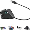 Koiiko Keyboard and Mouse Adapter for Nintendo Switch/PS4/PS3/Xbox One/Xbox 360 Console Converter, Keyboard Mouse Adapter Support Mapping & Reset Button, Perfect for FPS, TPS, RPG, RTS Games