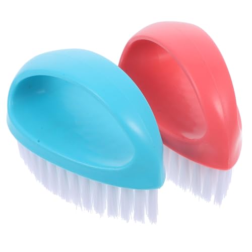 CALLARON 2Piezas Cepillo De Limpieza De Unidades De Cepillos Para Manicura Herramientas De Limpieza De Colores y Cepillos Para Limpiar y Dedos