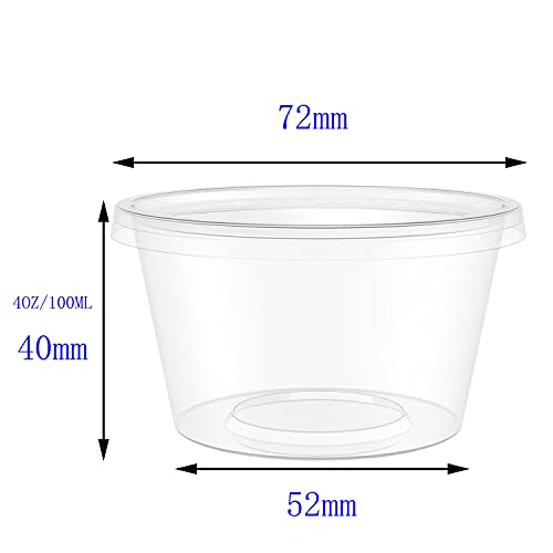Xinglian XL-2107121753 4 Oz Clear Slime Foam Ball Storage Containers thumb #1