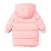 AOREUGL Girls Winter Coats Heavyweight Thicken Long Puffer Jacket Zip Up Quilted Outwear Coat With Pockets Size 2-11 Years Pink girls fashion Size 2-3