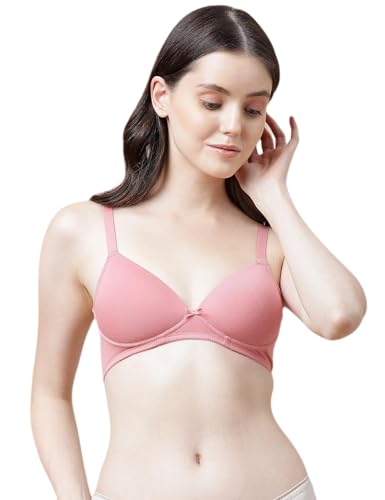 Image of Marks & Spencer Cotton Mix Padded Demi Cup Bra Antique Rose