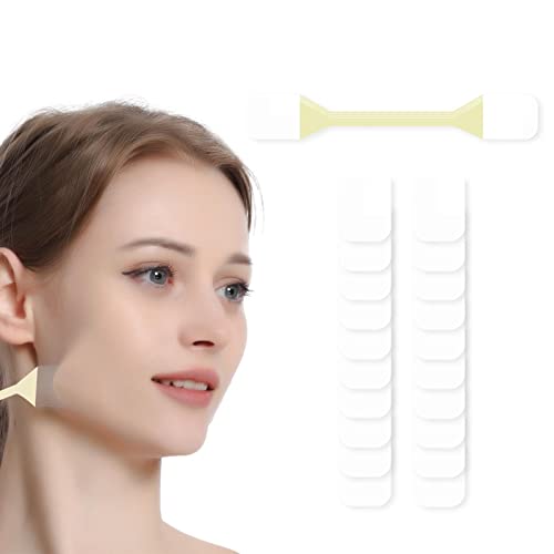 Fita de lifting facial Adesivos de lifting facial, fitas invisíveis de remendo de linha em V, fitas