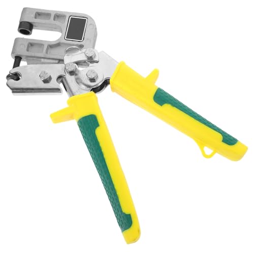 Gadpiparty Alicates de Quilla de Acero para Crimpado y Perforación Herramienta Ergonómica Sola Mano para Techos Suspendidos Resistente y Antideslizante Color