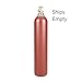 New 80 cu ft Steel Inert Gas Cylinder with CGA580 Valve for Helium, Nitrogen, Argon, CO2 or Nitrogen Mix