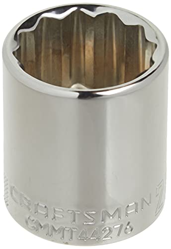 Image of CRAFTSMAN Shallow Socket, MM, 1 /2-Inch Drive, 28mm, 12-Point (CMMT44276)