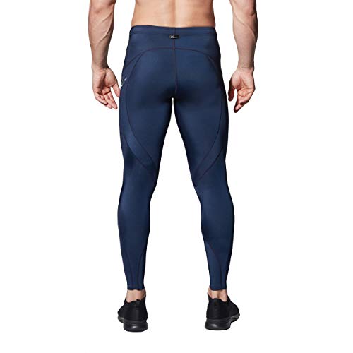 CW-X Men's Stabilyx Joint Support Compression Tights, Pants for Running and Recovery, 225809A, True Navy, Medium3