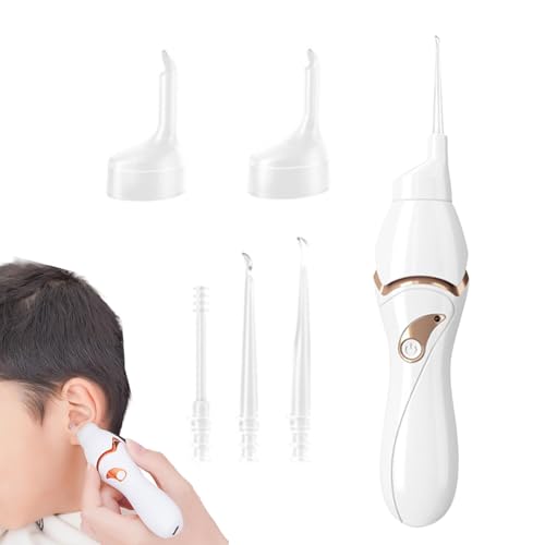 Recogedor de cerumen con luz, eléctrico, portátil, USB, silencioso, con cuchara luminosa para niños y adultos.