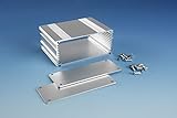 B3-080SI: Silver Anodized, Extruded Aluminum Electronic Enclosure Project Box Electronic DIY Case,...