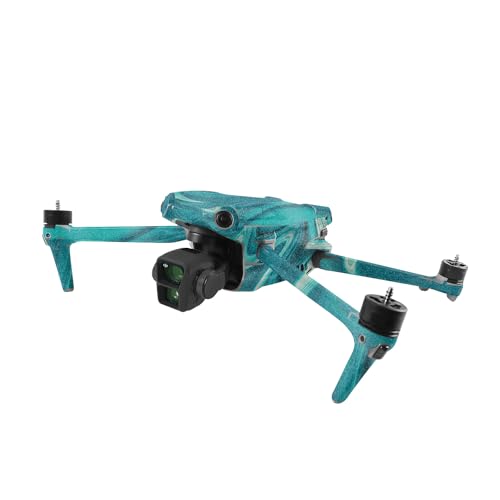 Image of MightySkins Glossy Glitter Skin Compatible with DJI Air 3 - Aqua Swirl | Protective, Durable High-Gloss Glitter Finish | Easy to Apply, Remove, and Change Style