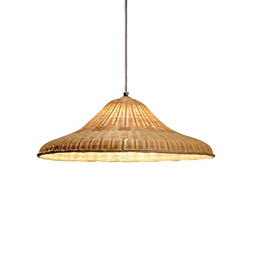Plafonnier rotin RLKHXBS lustre LED anti-éblouissement pour chambre et salon