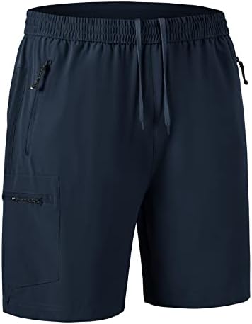JHMORP Men’s Hiking Shorts Lightweight Quick Dry Stretch Outdoor Sports Work Shorts with 4 Zippered Pockets
