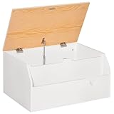 MDF STRUCTURE: This kids storage is solid and tough, making it suitable for everyday use. Smooth rounded edges for safety, helps prevent accidents.