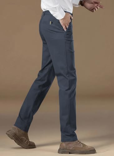 Image of TOPLOT Men's Premium Regular Fit Trousers | Lightweight Durable Fabric | Utility Pocket Design | Comfortable Waistband | Perfect for Office, Travel, Casual Outings (5279)