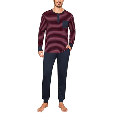 Leversic Men's Cotton Winter Pyjamas Set Cover