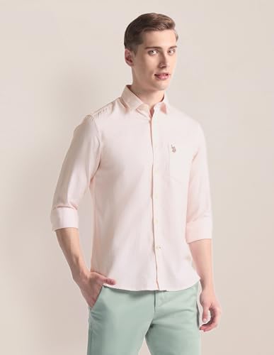 Image of U.S. Polo ASSN. Men's Cotton Blend Regular Fit Shirt