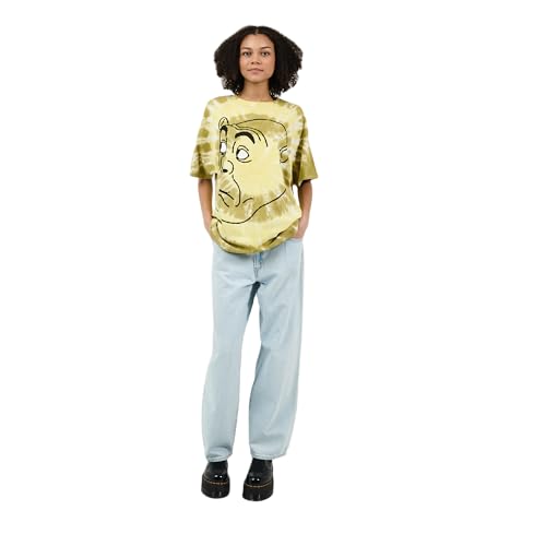 Shrek Big Face Adult Green Spiral Tie-Dye Crew Neck Short Sleeve T-Shirt2