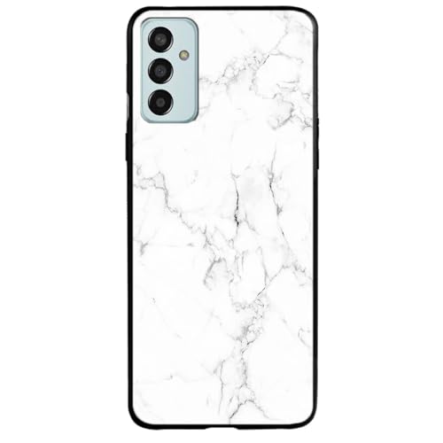 Image of COLORflow Back Cover Compatible with Samsung Galaxy F13 / M13 4G | White Marble | Shockproof TPU Bumper Cover with Camera Protection Back Cover