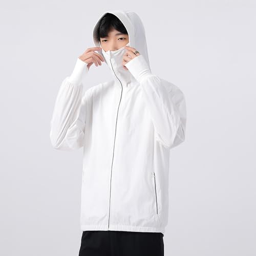 Image of Sun Protective Jacket UPF 50+ Air Conditioner Hoodie Lightweight Cooling Clothes with Fans Stay Cooling in Summer