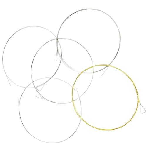ERINGOGO 5pcs Strings String Banjo Strings Replacement Durable Banjo Parts for Enhanced Sound Coated for Musicians and Performers