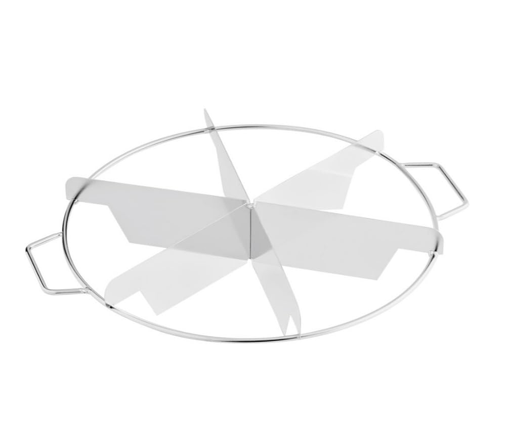 Soro Essentials- 6 Cut Stainless Steel 10” Pie Cutter with Side Handles- Pie Slicer Round Cake and Pie Slicer Cake Divider Cheesecake Cutter Equal Portion Cutter Slicer Baking Tool