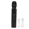 K6 Wireless Bluetooth Microphone, Portable Handheld Karaoke Mic Speaker with Echo, 2000mAh Battery, 10m Range, for Smartphones PC TV Singing Recording (Black) #3