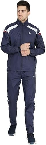 Men’s Dark Blue & White Striped Polyester Track Suit (IN, Alpha, 2XL, Regular)-image-20