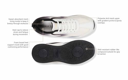 Image of Neeman's Light Trainers Sneakers for Men | Comfortable & Flexible Eva Mid Sole and Breatheble Mesh with Gradient Prints