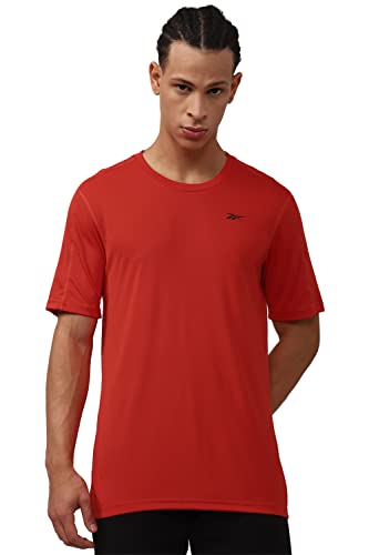 Image of Reebok Men's Solid Regular Fit T-Shirt