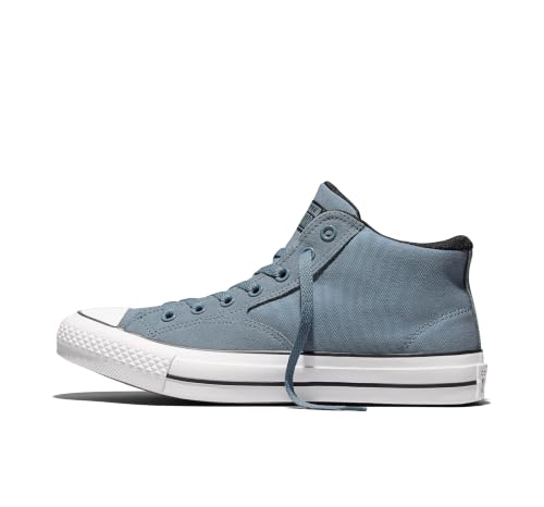 Image of Converse, Unisex, Chuck Taylor All Star Malden Street Mid Top Sneakers, Grey New World /Black /White Men's 4, Women's 6 Medium
