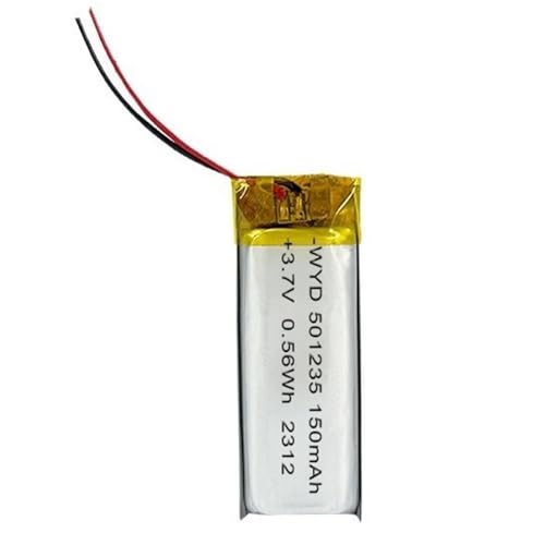 Batería recargable 501235 de 150 mAh y 3,7 V para micro tecnología y mandos