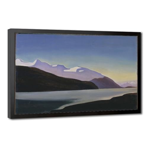 Poster sur toile Terre de Feu Rockwell Kent avec cadre de suspension haut de gamme