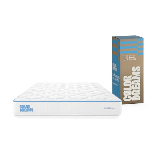 Opiniones de Venta de colchones matrimoniales los mejores 5. 49 COLORDREAMS Colchón Matrimonial Classic Foam 18 cm | Memory Foam | Firmeza Media-Firme | Hipoalergénico y antiácaros | Transpirable | 135x190 cm | Colchones en Caja | 5 años de...