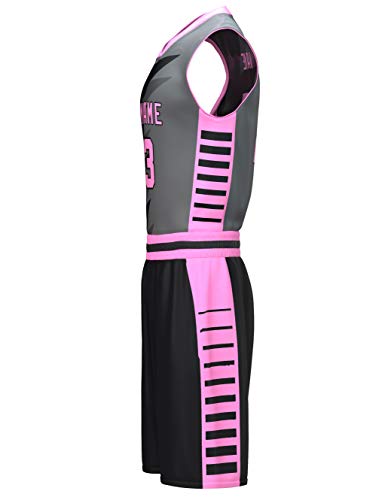 US SPORTS UNIFORMS Men/Women/Kids Basketball Jerseys Digital Printing Uniforms Custom Made, 216_10 Men Small - Thumbnail 2