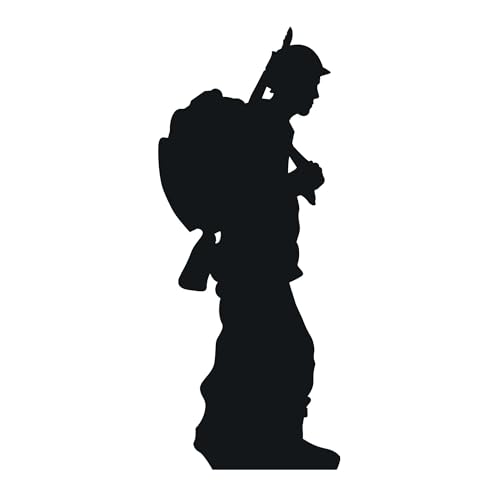 Star Cutouts SC862 Soldier Silhouette – Lifesize Cardboard Cutout | Ideal for Remembrance Day, Military Displays & Patriotic Events