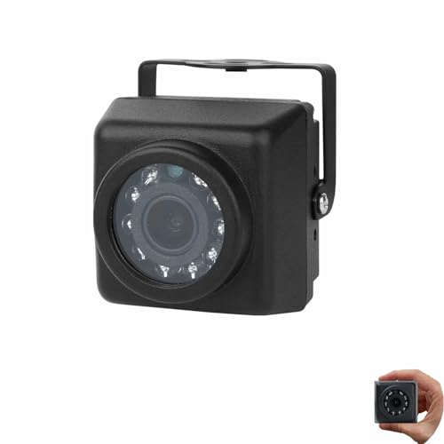 REVODATA HD 5MP IP65 Waterproof POE IP Mini Camera,940nm Invisible 10pcs LED Infrarouge Vision de Nuit Objectif 3.6mm Intérieur/Extérieur Sécurité POE...
