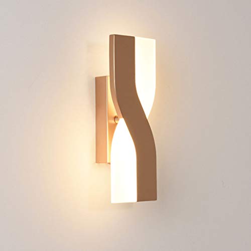Appliques Creative Champagne Or Acrylique Applique Murale Rotative LED Applique Moderne Minimaliste En Fer Forgé Eclairage Mural Chambre Salon Salle D'étude Chevet Appliques Murales