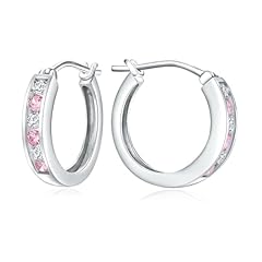 10-Pink Sapphire & CZ-Silver-Oct.