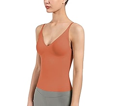 Artdear Women's Fit Camisole with Built in Bra - Spaghetti