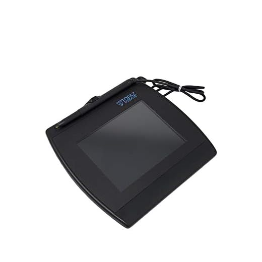 Topaz T-LBK57GC-BBSB-R SigGem Color 5.7 Signature Capture Pad, Dual Serial/Virtual Serial via USB (Renewed)