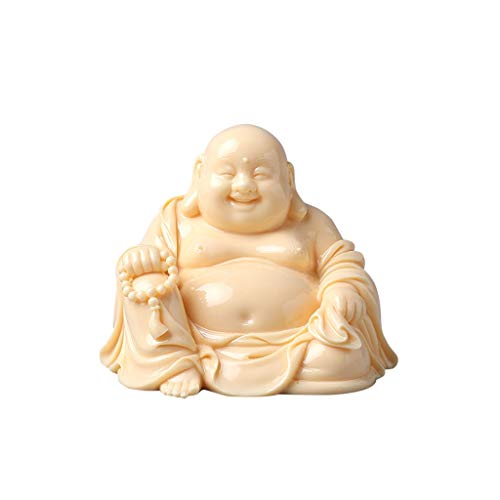 Statue Bouddha Maitreya en céramique idée cadeau sculpture décoration maison - 2