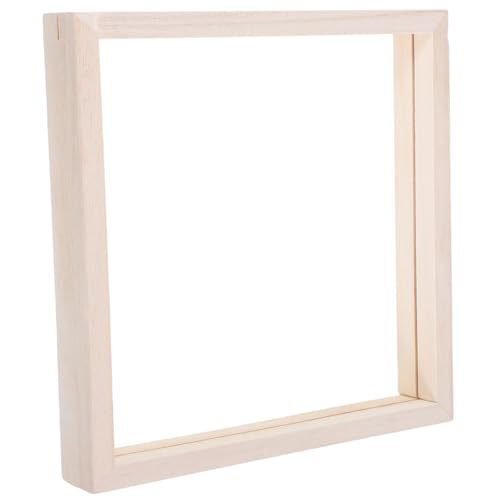 Angoily Marco De Fotos De Madera Acrílica Para Diy Color Natural Para Proyectos De Arte y Decoración De Pared